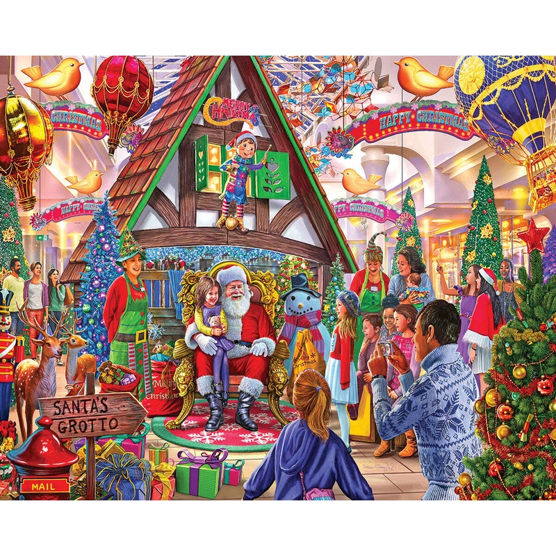 Meeting Santa – 1000 Piece Jigsaw Puzzle