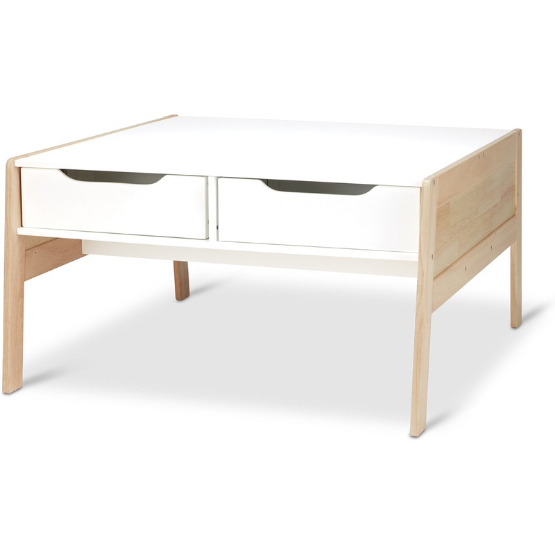 Wooden Art & Activity Table with Bins