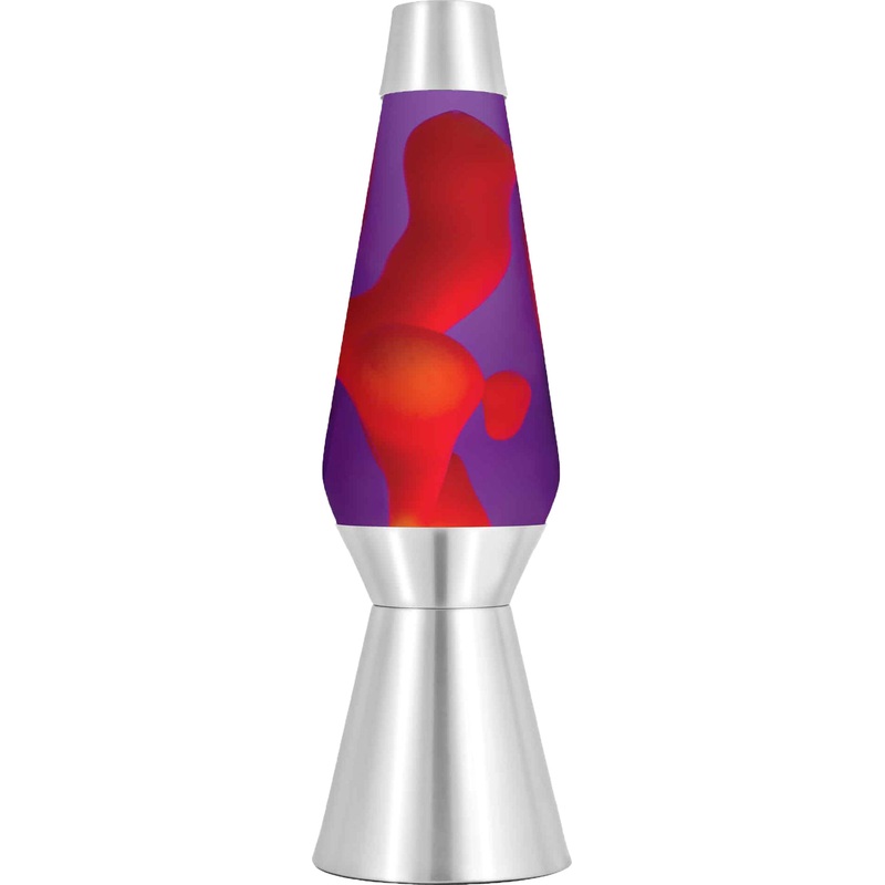 27” LAVA Lamp Yellow/Purple/Silver