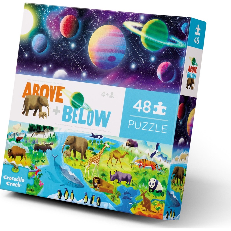 48-pc Above & Below Puzzle – Earth & Space