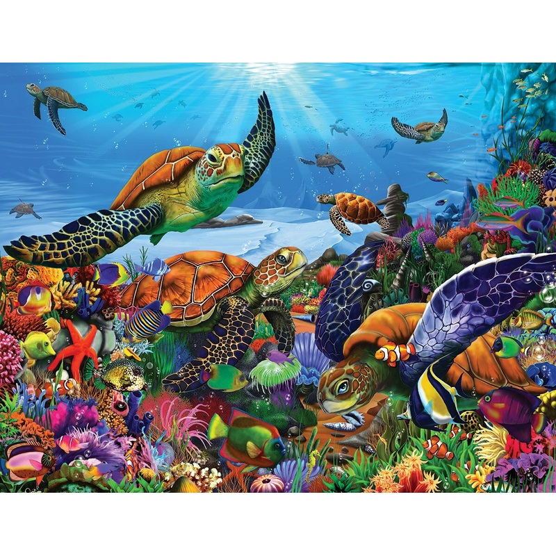 Amazing Sea Turtles – 300 Piece – White Mountain Puzzles
