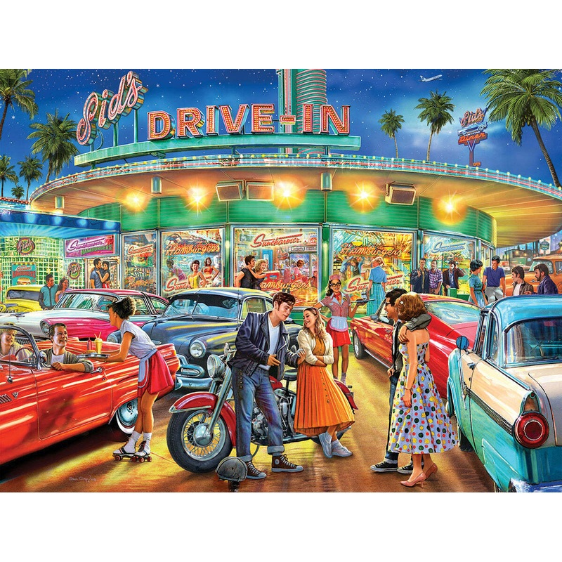American Drive-In – 1000 Piece – White Mountain Puzzles