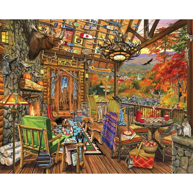 Autumn Porch – 1000 Piece Jigsaw Puzzle