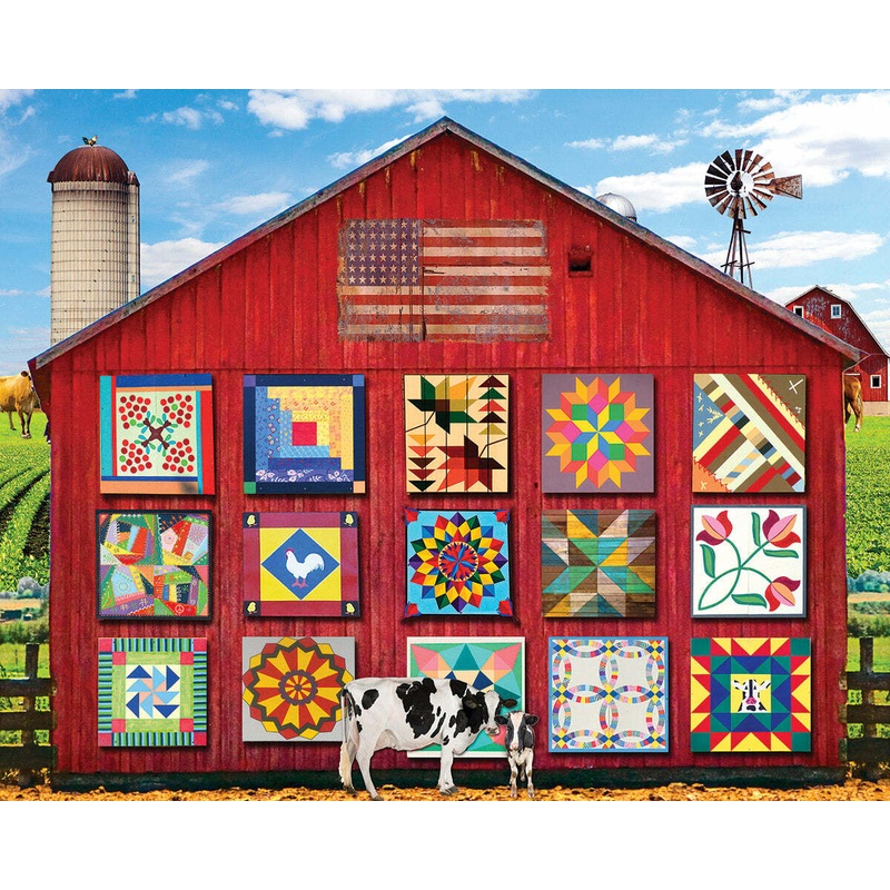 Barn Quilts – 1000 Piece – White Mountain Puzzles