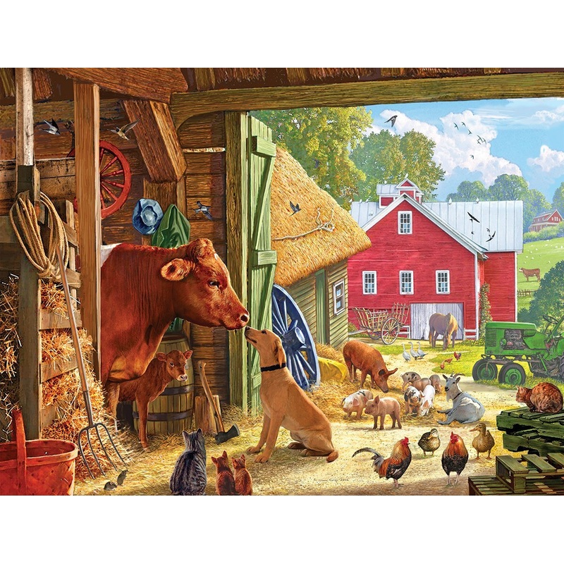 Barnyard Buddies – 500 Piece – White Mountain Puzzles