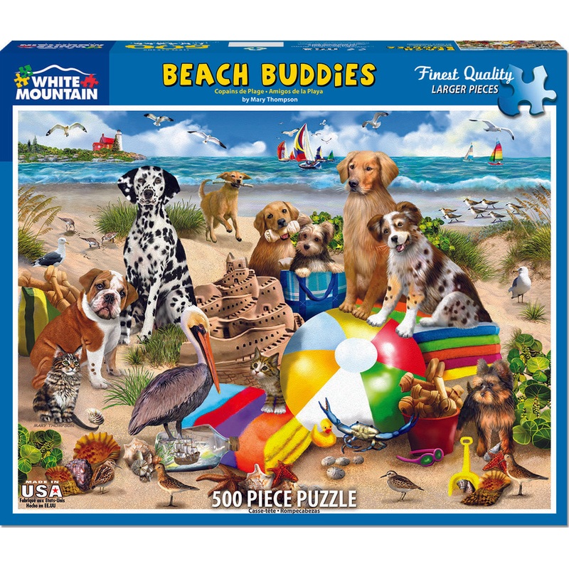 Beach Buddies – 500 Piece – White Mountain Puzzles