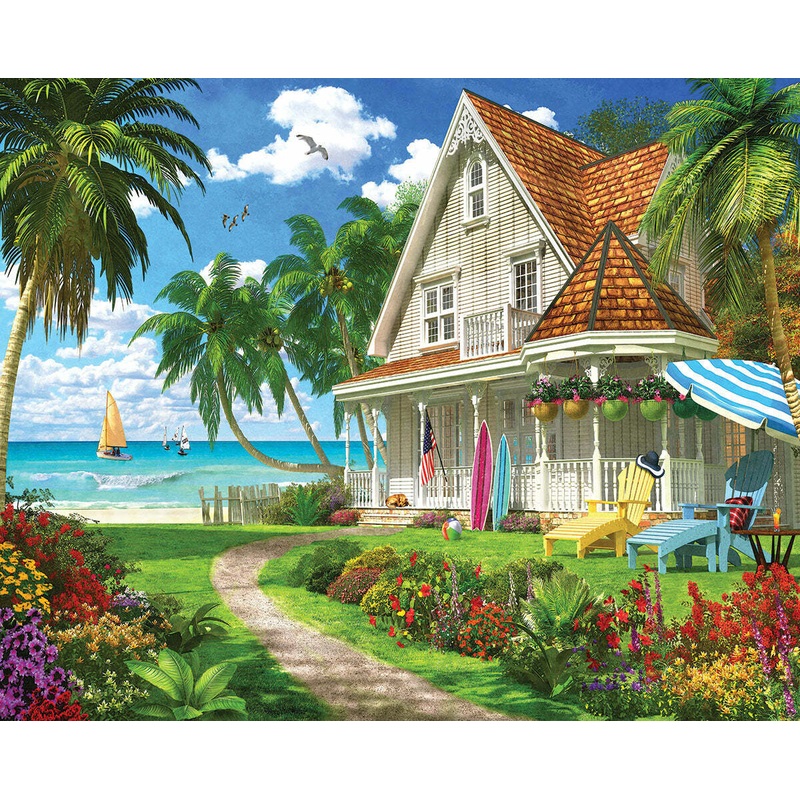 Beach House – 1000 Piece – White Mountain Puzzles