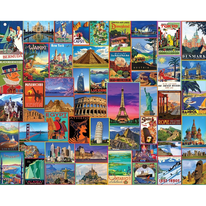 Best Places in the World – 1000 Piece – White Mountain Puzzles