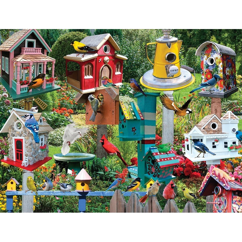 Birdhouse Village – 500 Piece – White Mountain Puzzles
