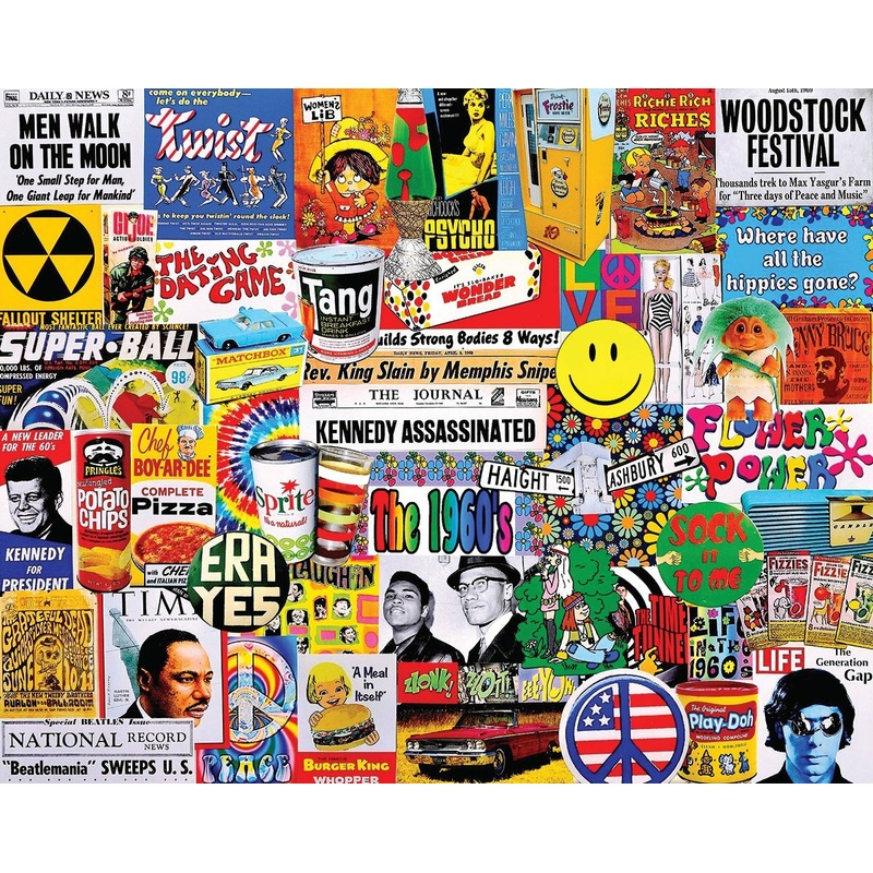 Life in the 60s – 1000 Piece – White Mountain Puzzles