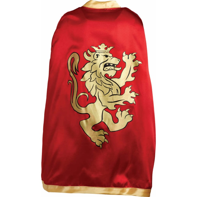 Liontouch Pretend-Play Dress Up Costume Noble Knight Cape – Red
