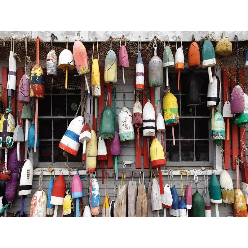 Lobster Buoys – 500 Piece – White Mountain Puzzles