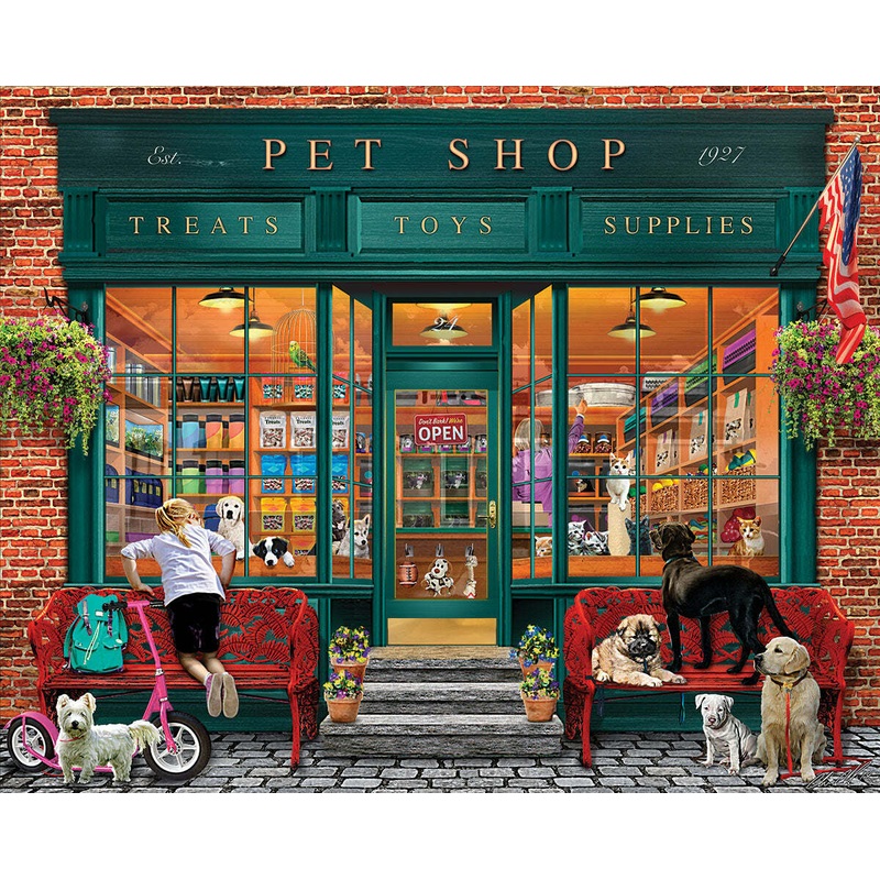 Local Pet Store – 500 Piece – White Mountain Puzzles