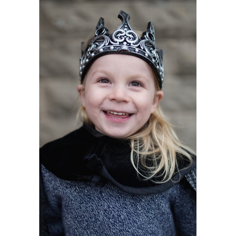 Medieval Crown, Silver/Black