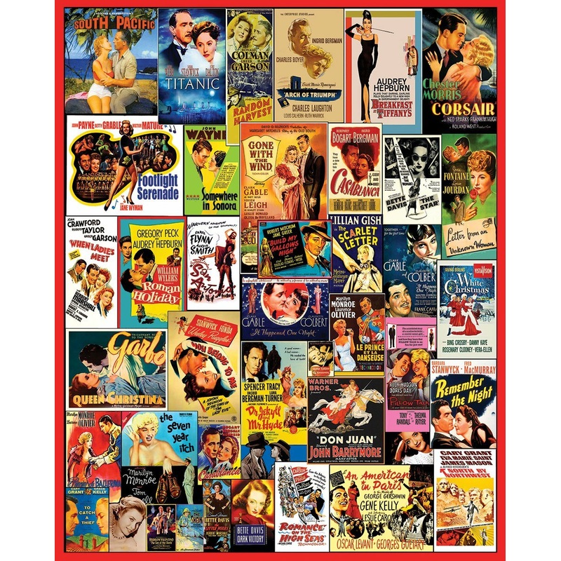 Movie Posters – 1000 Piece – White Mountain Puzzles