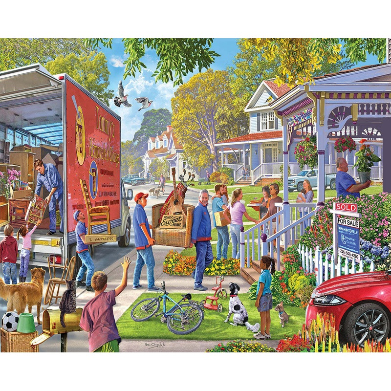 Moving In – 1000 Piece – White Mountain Puzzles