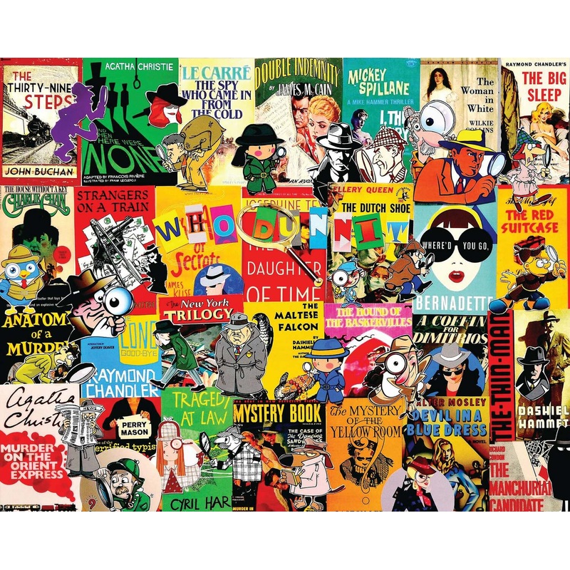 Mystery Books – 1000 Piece – White Mountain Puzzles