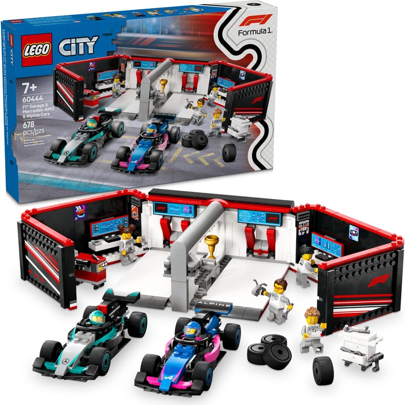 LEGO City Formula 1: F1 Garage & Mercedes-AMG & Alpine Cars