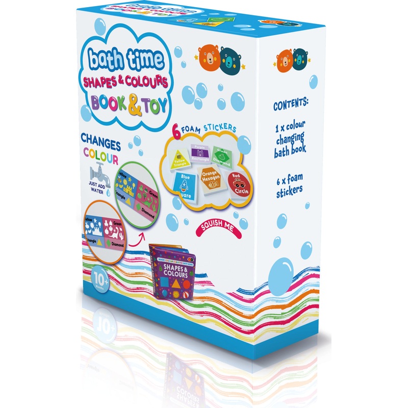 Magic Color Changing Bath Book and Sticker  Numbers