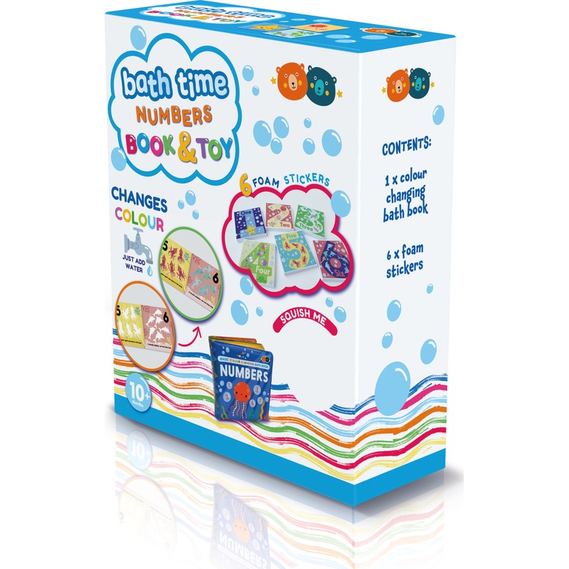 Magic Color Changing Bath Book and Sticker  Shapes and Colors