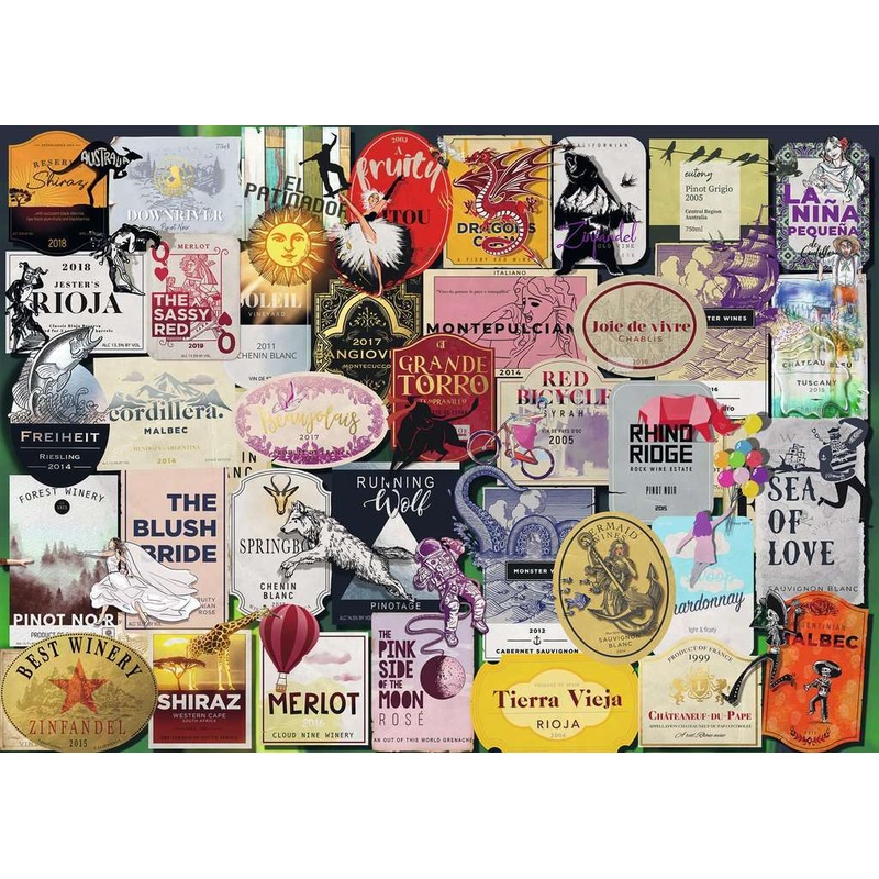 Wine Labels (1000 Piece Puzzle)