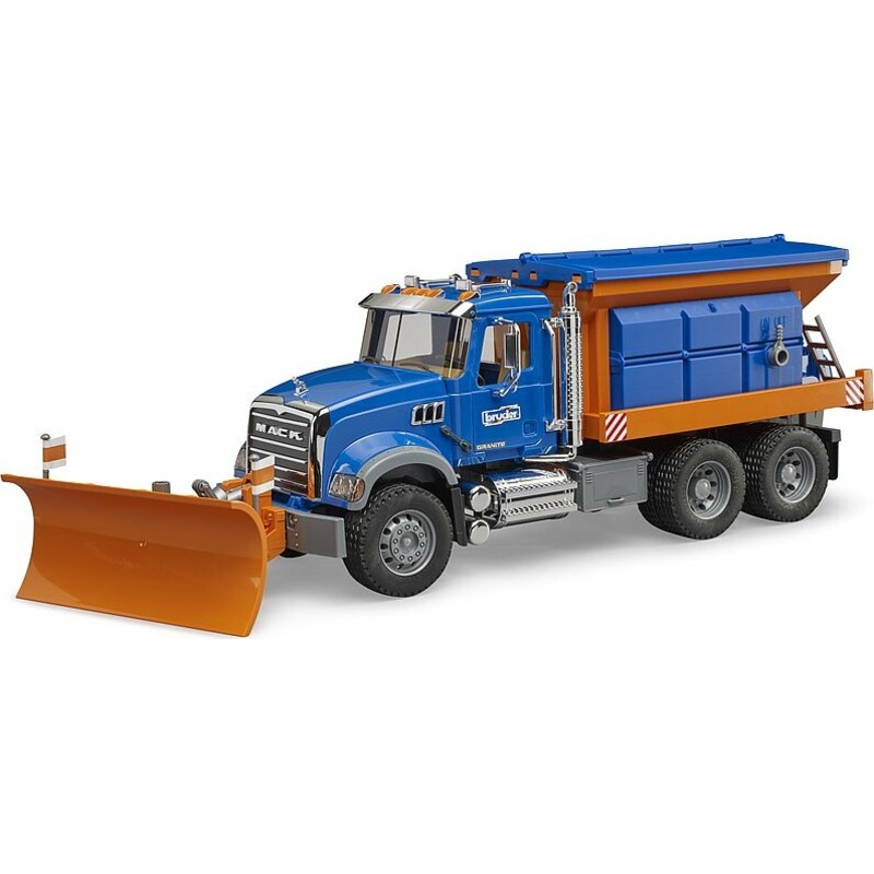 MACK Granite Dump Truck w/ Snow Plow Blade