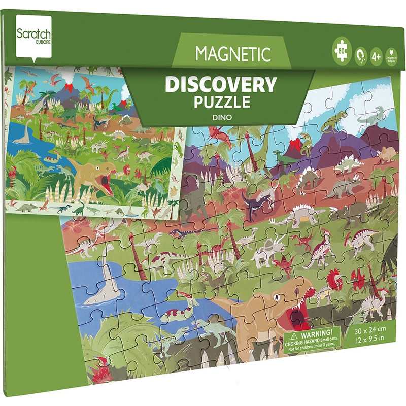 2 In 1 Magnetic Puzzle – Discovery Game – Dino