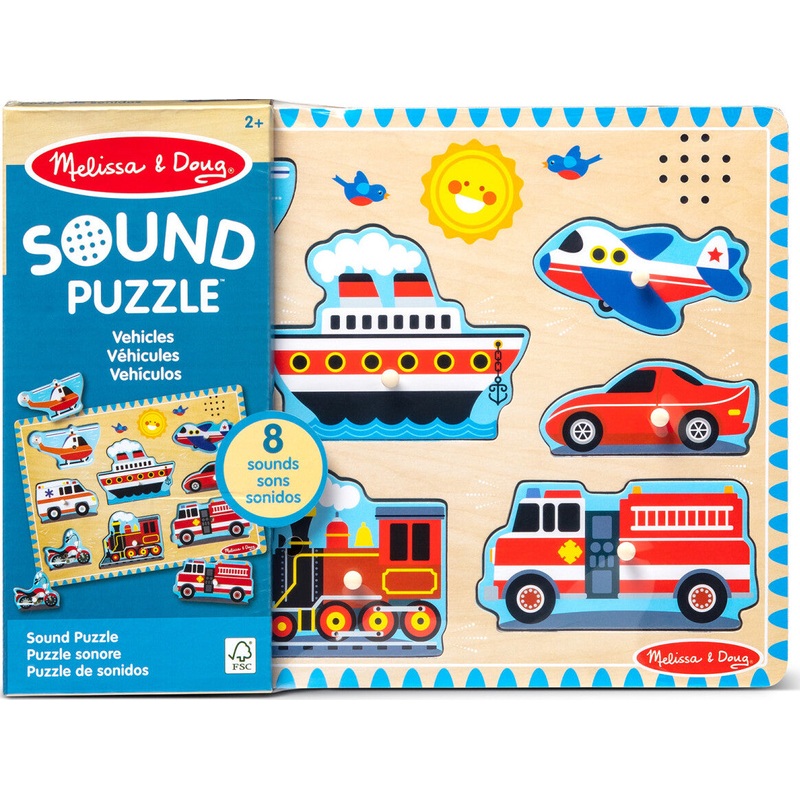Vehicles Sound Puzzle – 8 Pieces