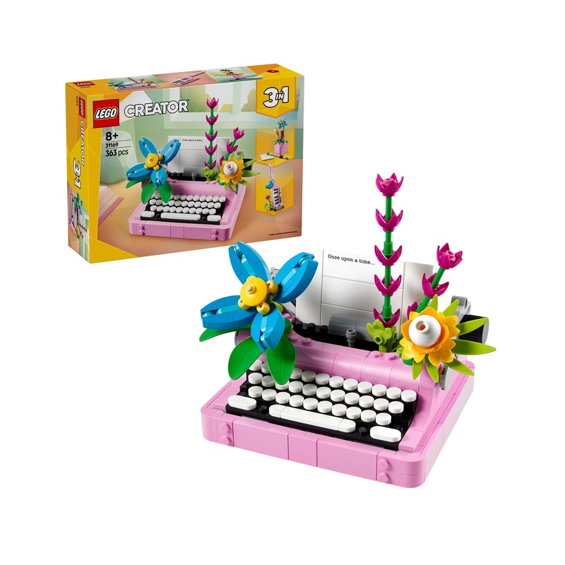 31169 Typewriter with Flowers