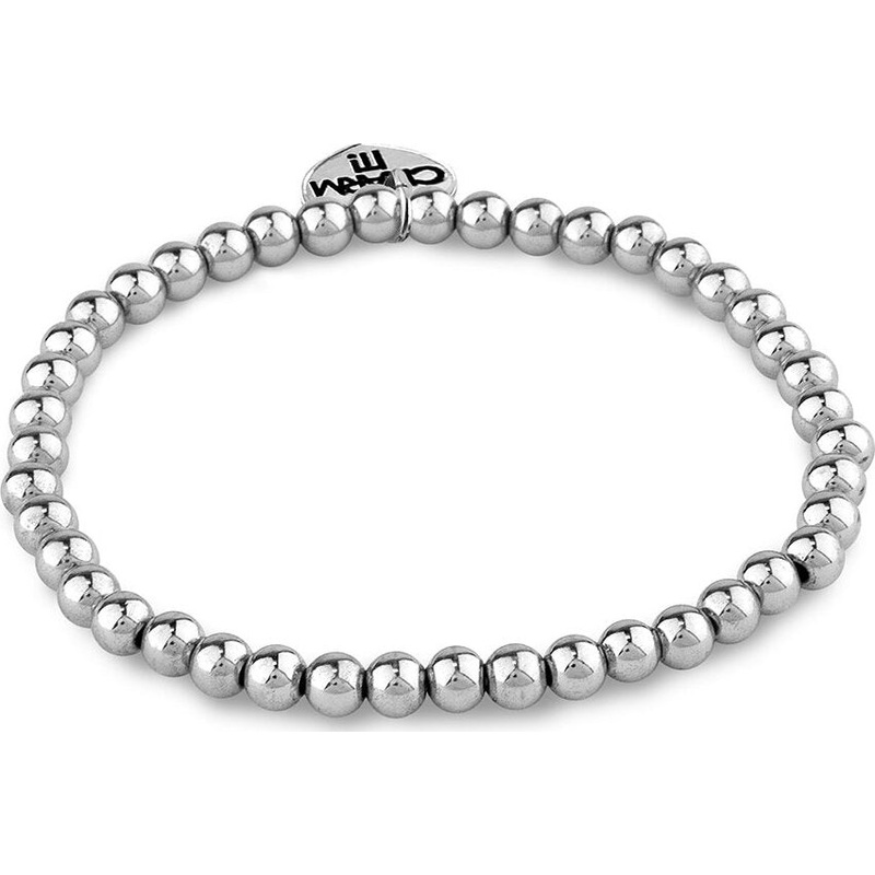 4mm Silver Bead Bracelet