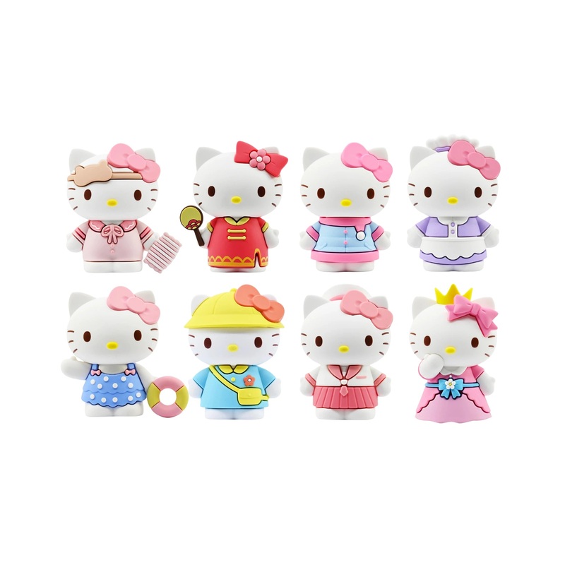 Hello Kitty Dress Up Diary Figureine 7CM – Assorted