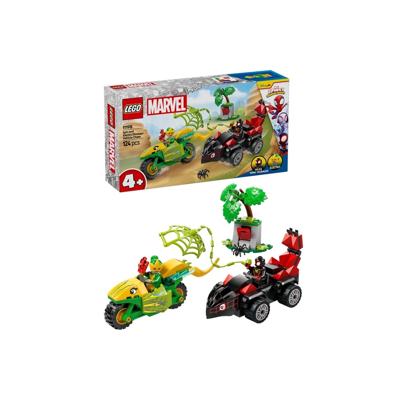 11198 Spin and Electro Dinosaur Vehicle Chase