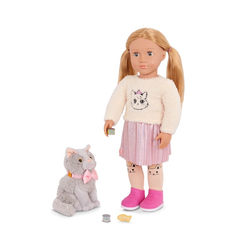 Our Generation Doll with Pet Kitten, Sheela & Sammy