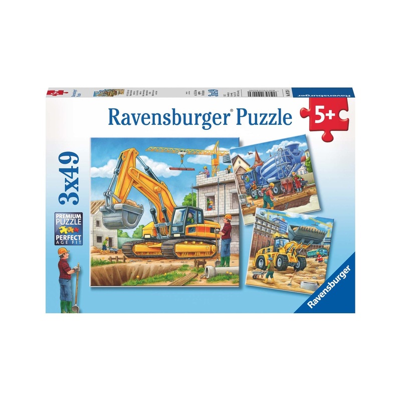 Ravensburger Construction Vehicle Puzzle 3X49 Piece