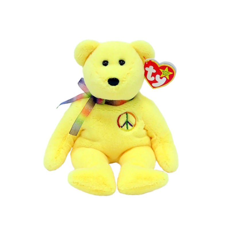 TY Beanie Babies Peace Bear
