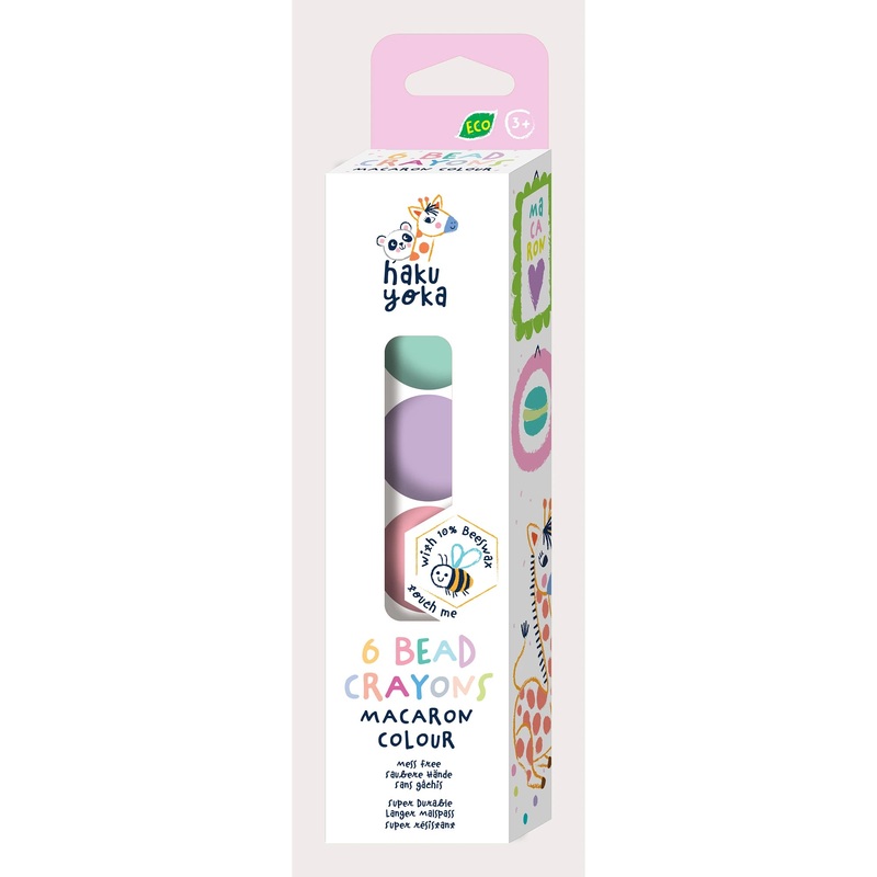 Haku Yoka 6 Bead Crayons Macaron