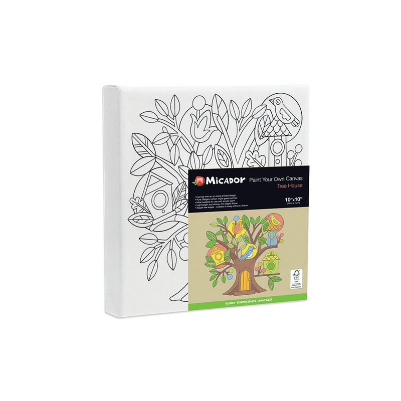 Micador Stretched Canvas 10×10 Tree House