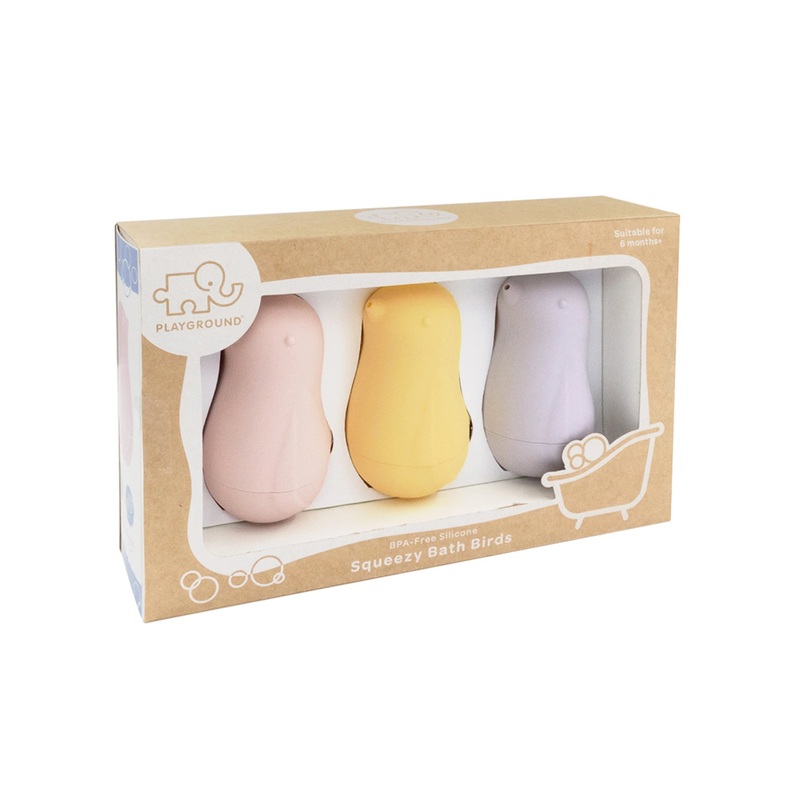 Silicone Squeezy Bath Birds 3 Pack