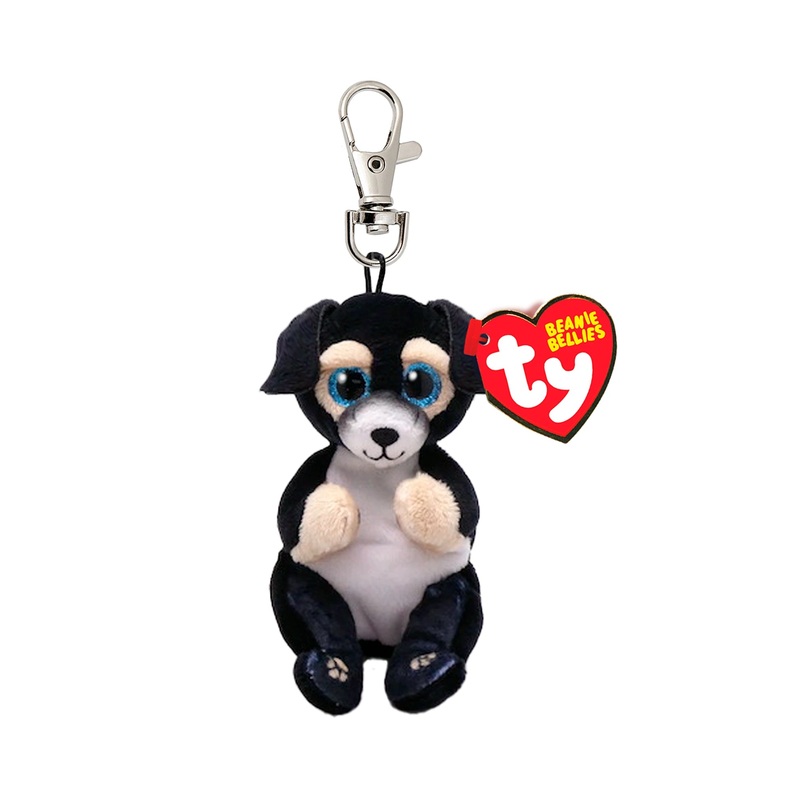 TY Beanie Bellies Ranger Black Dog Clip