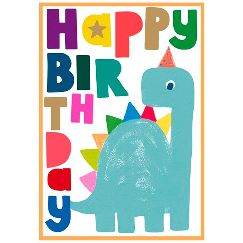 Waterlyn Paper Salad Happy Birthday Dino