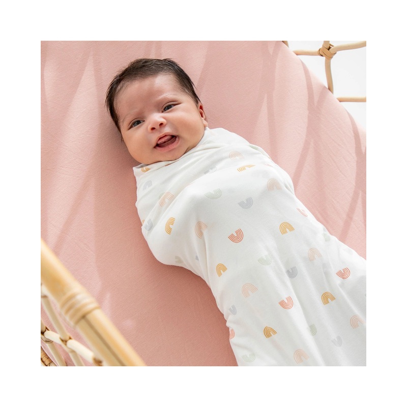 Kynd Baby Large Stretchy Swaddle – Lilac Over The Rainbow