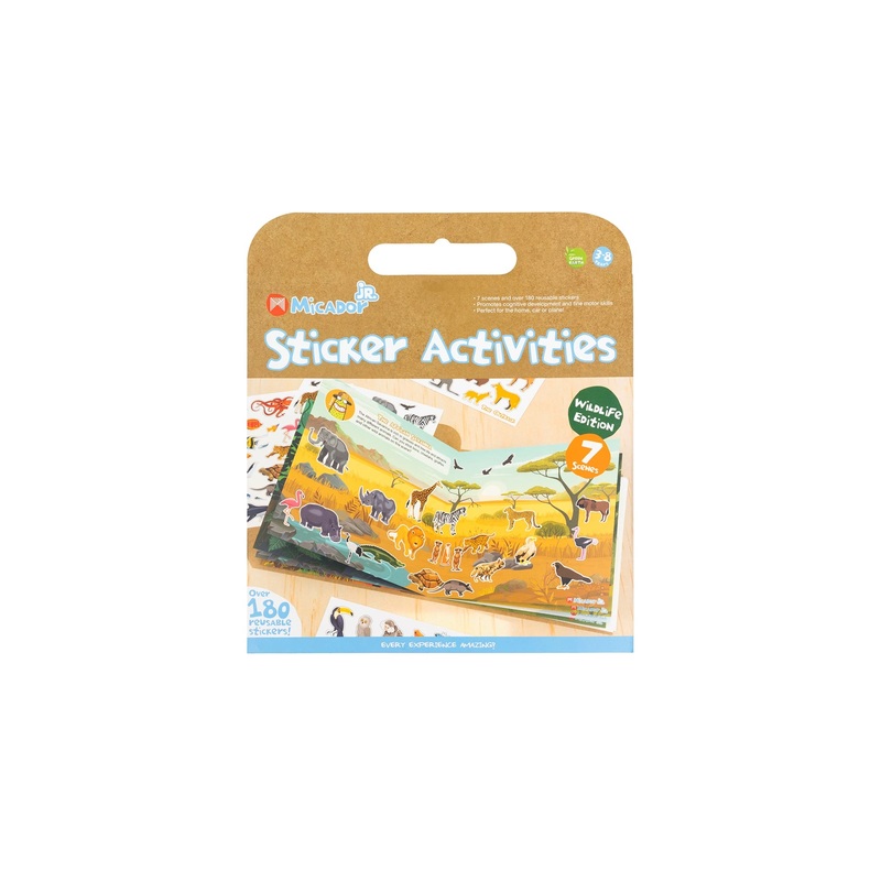 Micador jR Sticker Activities Wildlife
