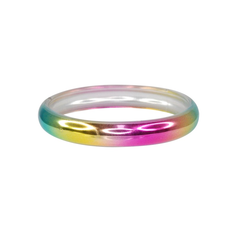 Pink Poppy Bangle Metallic Rainbow