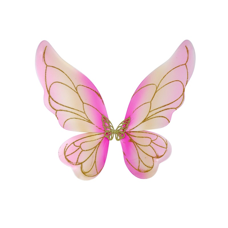 Pink Poppy Fairy Sparkle Wire Wings