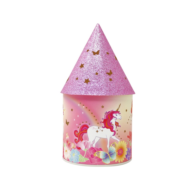Pink Poppy Unicorn Butterfly Colour Changing Lantern