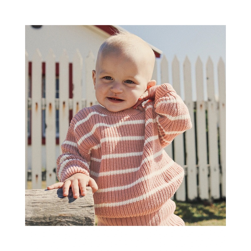 Kynd Baby Chunky Rib Knit Jumper – Cameo