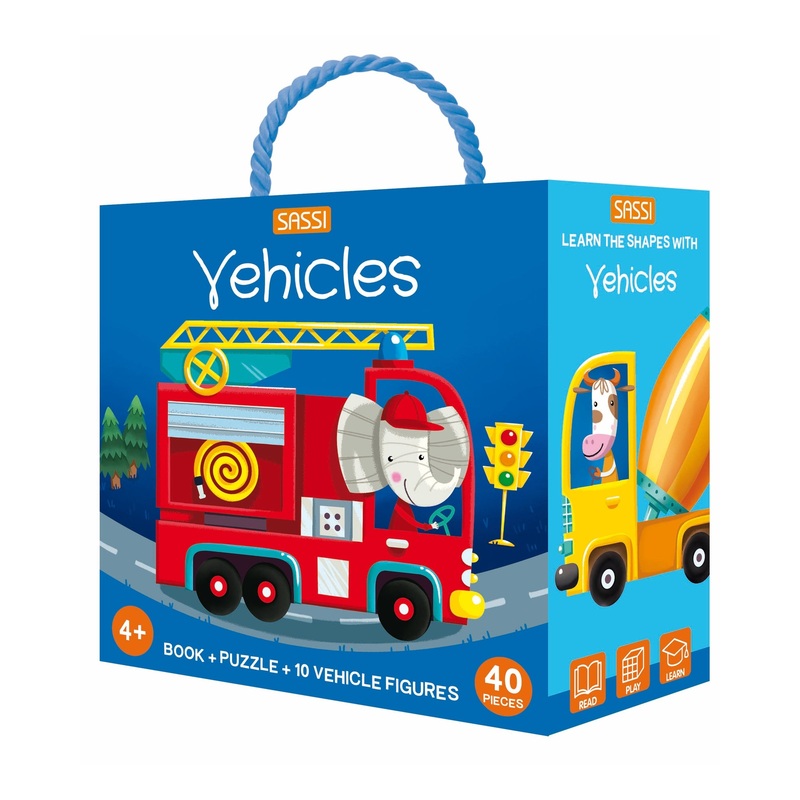 Sassi 3D Puzzle And Book Learn Colours Vehicles