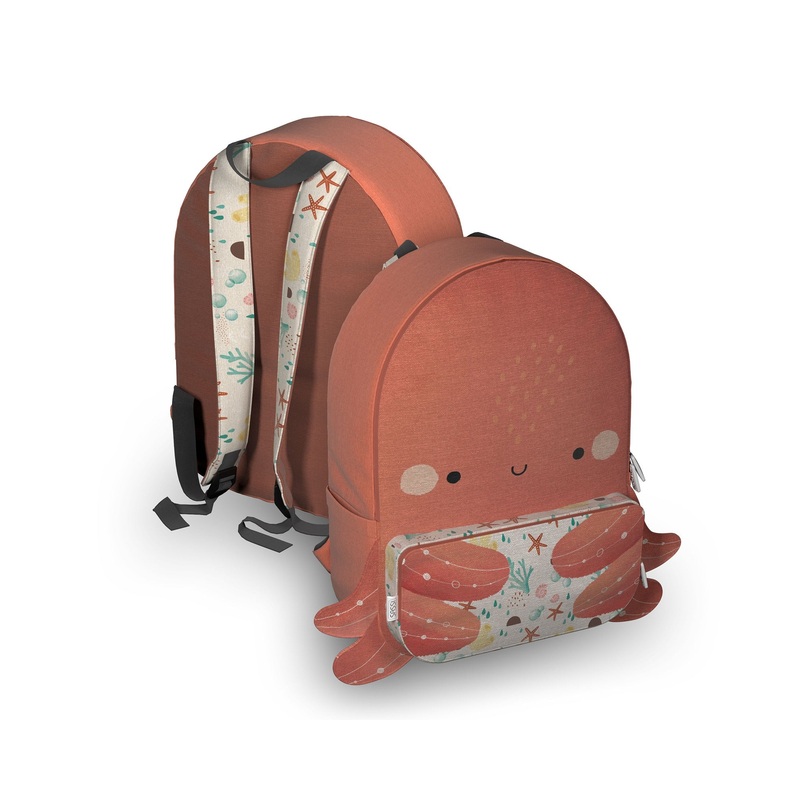 Sassi A4 Junior Cotton Backpack Slurpy The Octopus