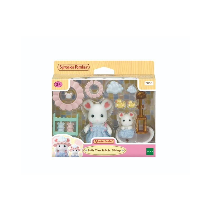 Sylvanian Families Bath Time Bubble Siblings