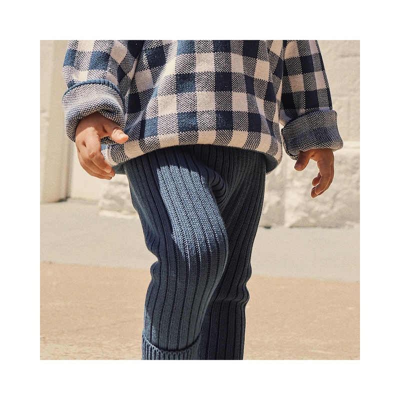 Kynd Baby Chunky Rib Knit Pants – Navy